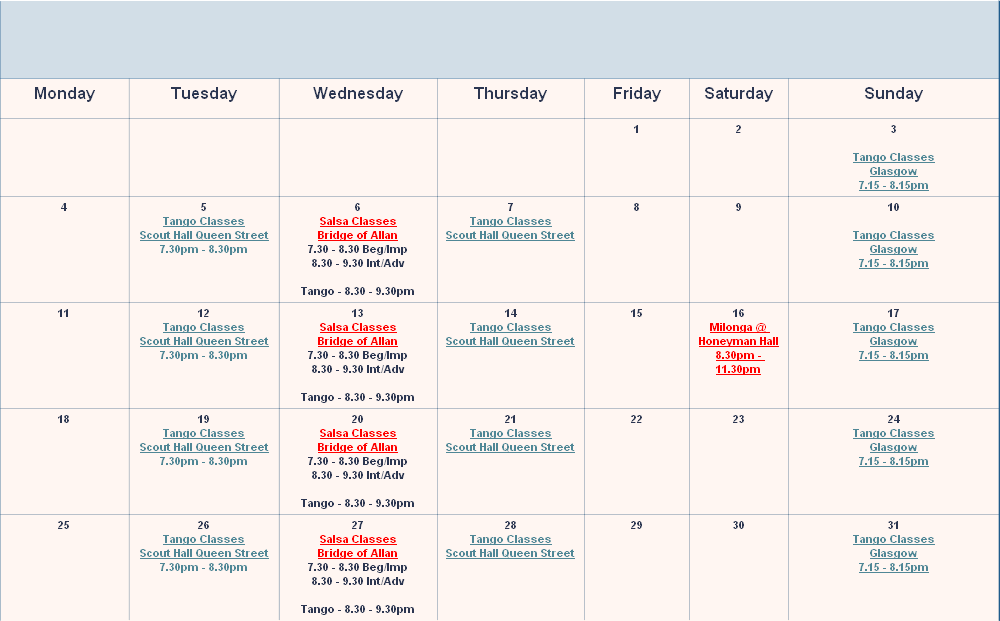 Calendar 2014